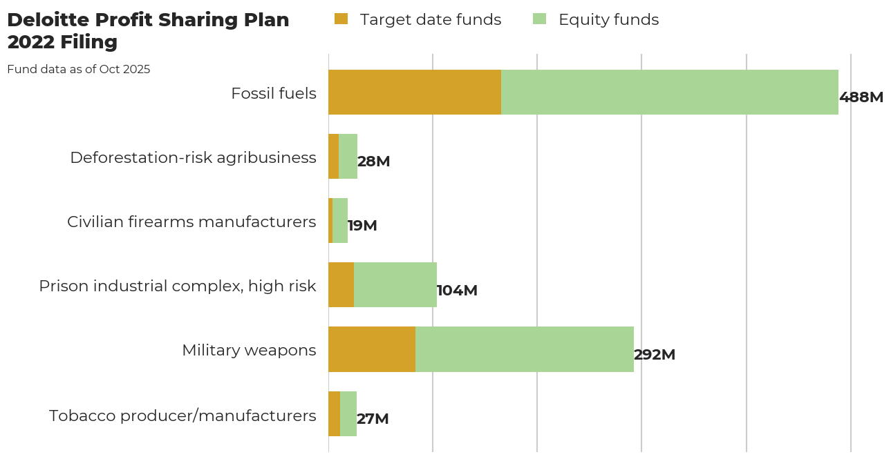 Deloitte Profit Sharing Plan flagged investments