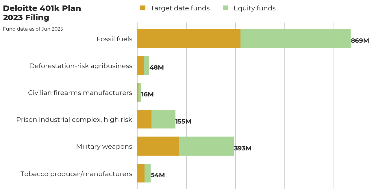 Deloitte 401k Plan flagged investments