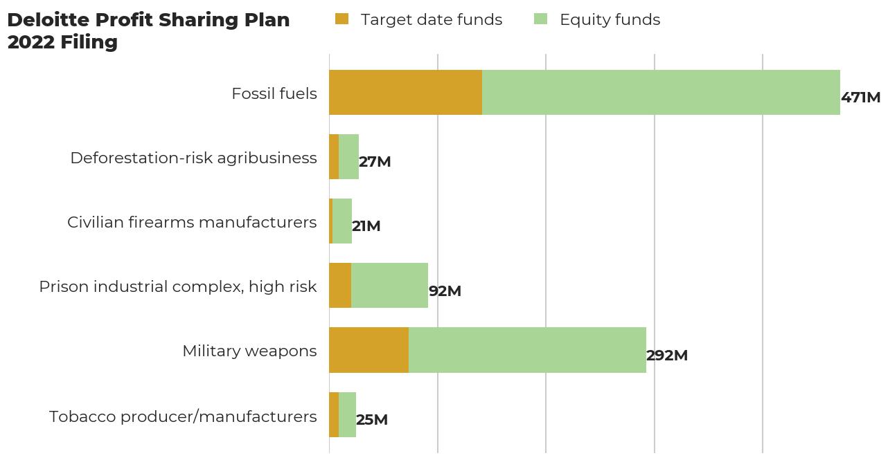 Deloitte Profit Sharing Plan flagged investments